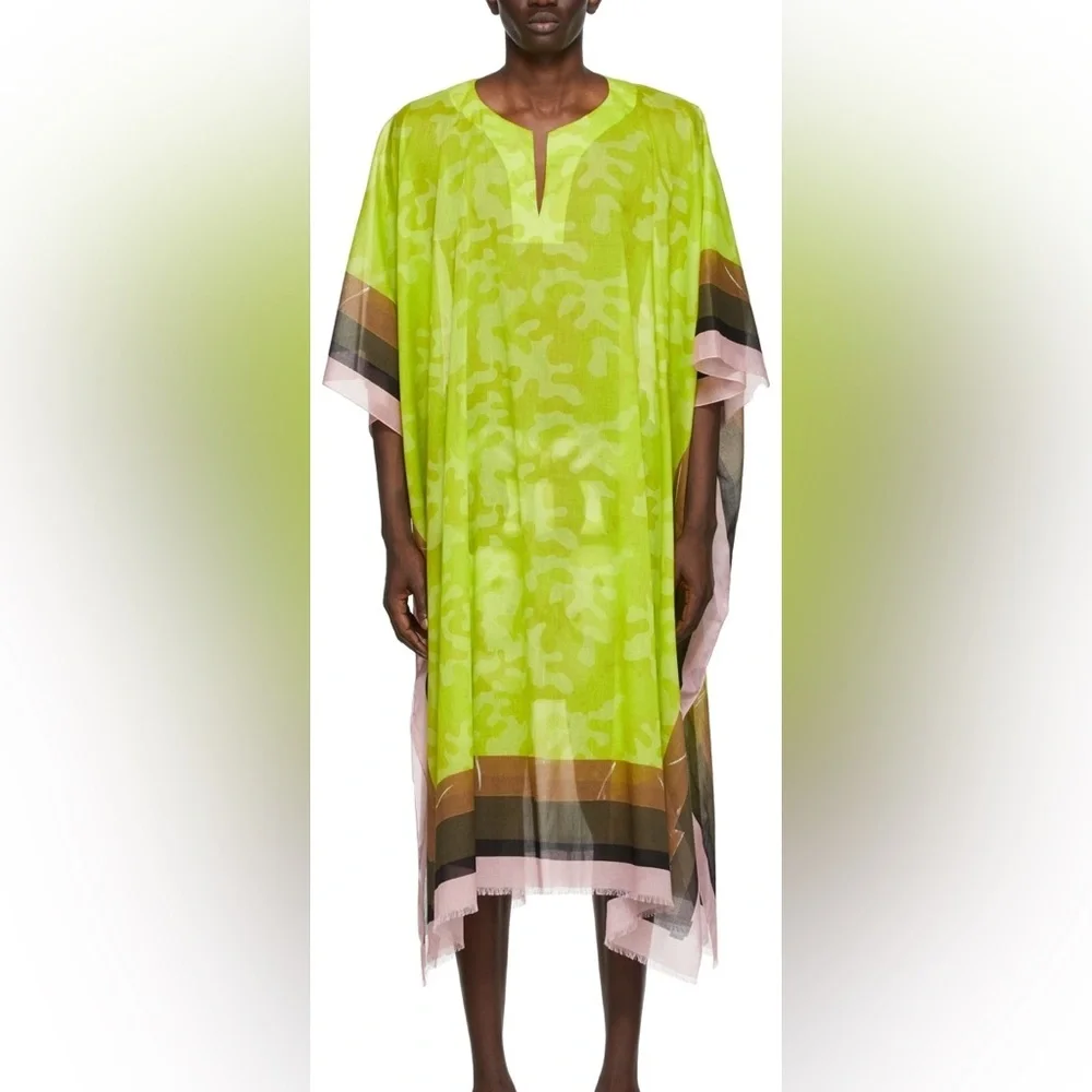 Dries Van Noten Kaftan Camouflage Tunic Shirt